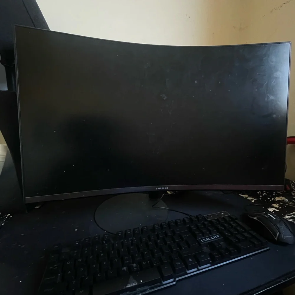 Samsung Black Monitor with HDMI and Display Ports